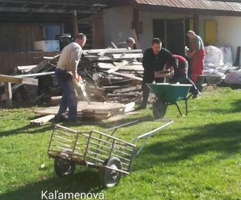 Brigáda okolo Kultúrneho domu 14.4.2018