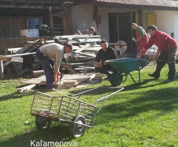 Brigáda okolo Kultúrneho domu 14.4.2018