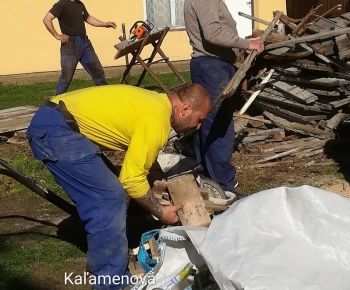 Brigáda okolo Kultúrneho domu 14.4.2018