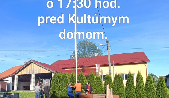 Fotka - Pozvánka na stavanie mája