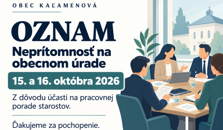 Fotka - Neprítomnosť na obecnom úrade